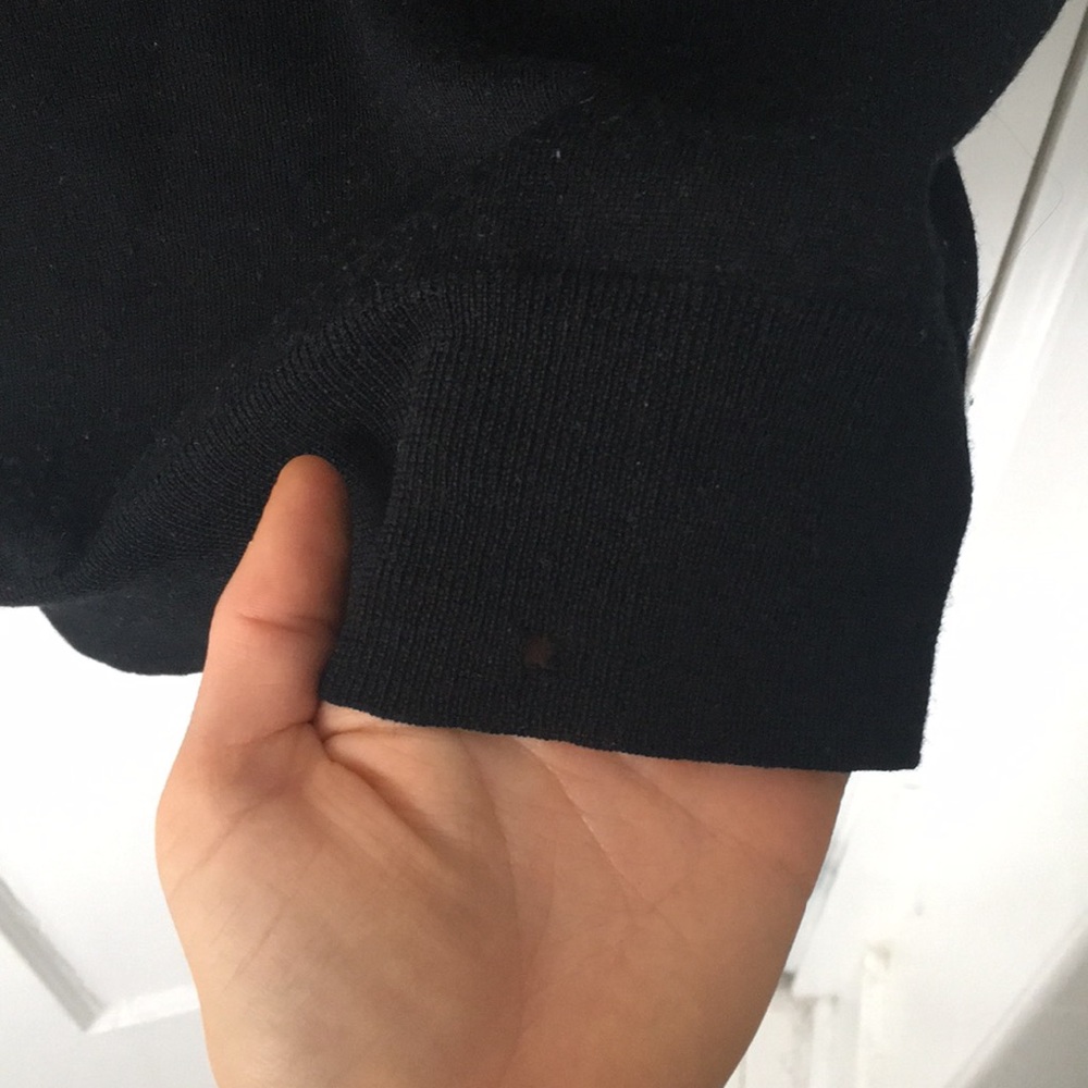 J.Crew 3/4 sleeve black thin sweater - Picture 5 of 5